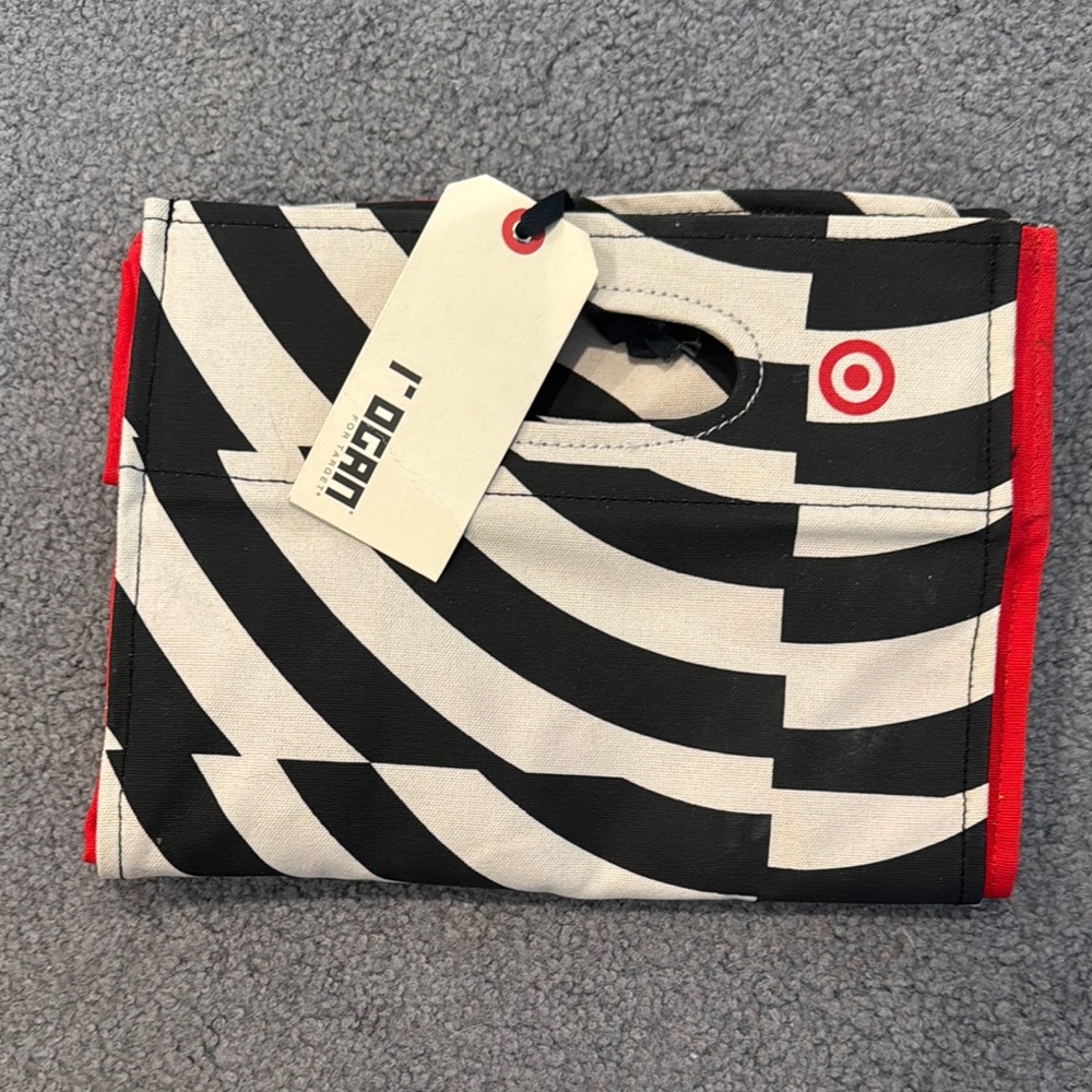 Rogan for Target Black, White & Red Zebra Print Tote Bag - Picture 3 of 9